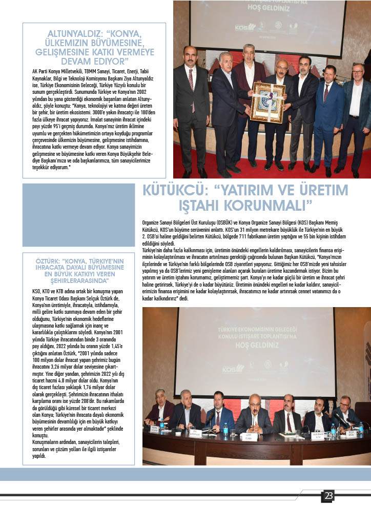 KONYA LOBİ (Mayıs-Haziran), 2023