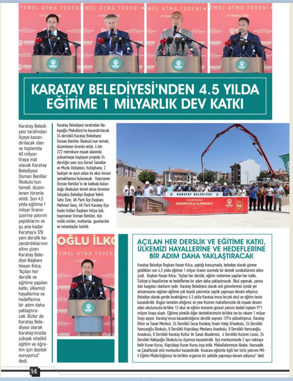 KONYA LOBİ Temmuz Ağustos 2023