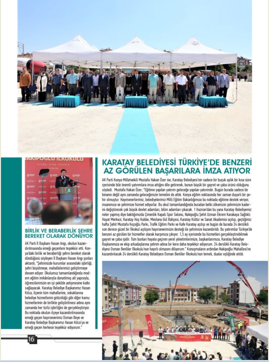 KONYA LOBİ Temmuz Ağustos 2023