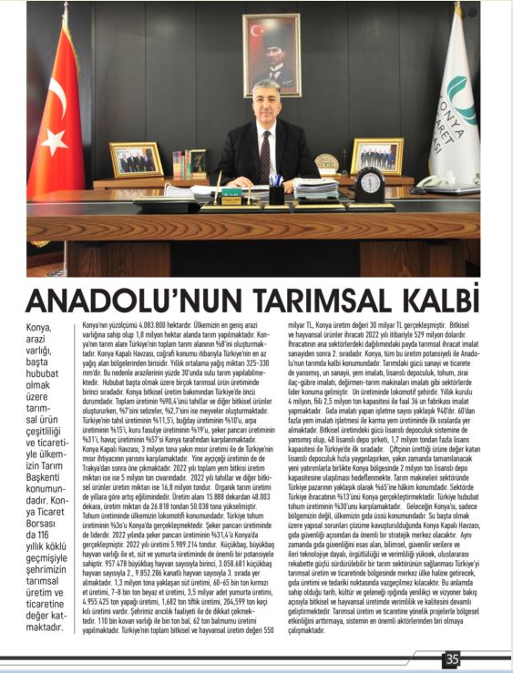 KONYA LOBİ Temmuz Ağustos 2023