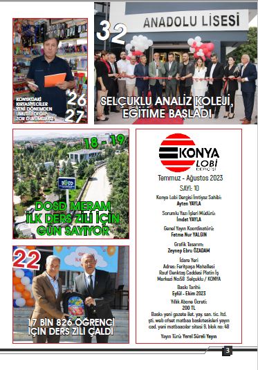 KONYA LOBİ DERGİSİ 