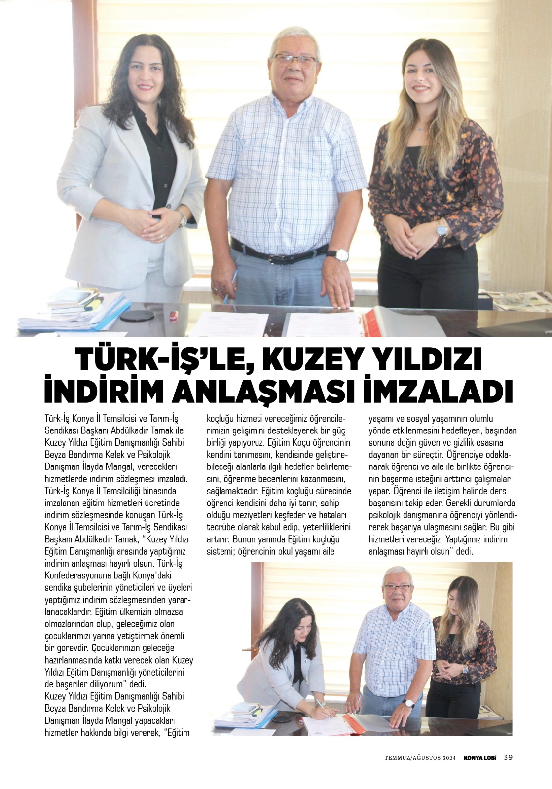 KONYA   LOBİ  DERGİSİ  AĞUSTOS 2024