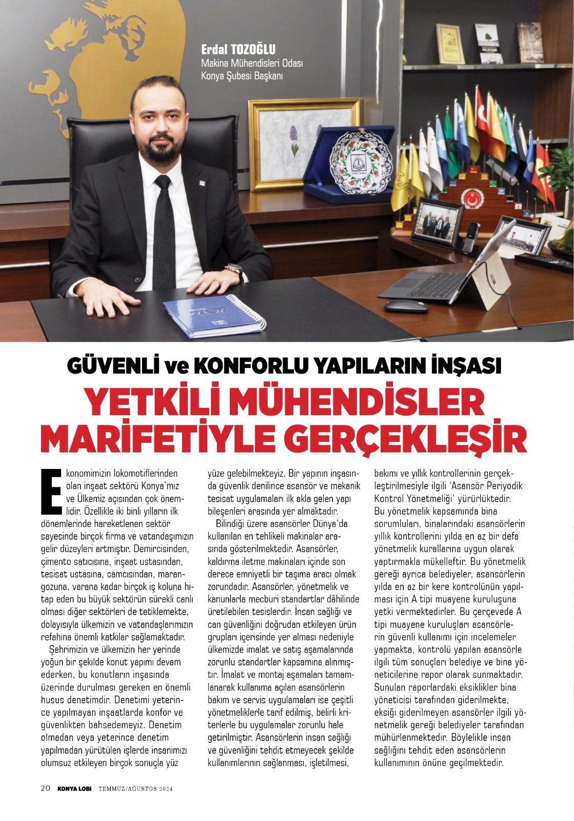 KONYA   LOBİ  DERGİSİ  AĞUSTOS 2024