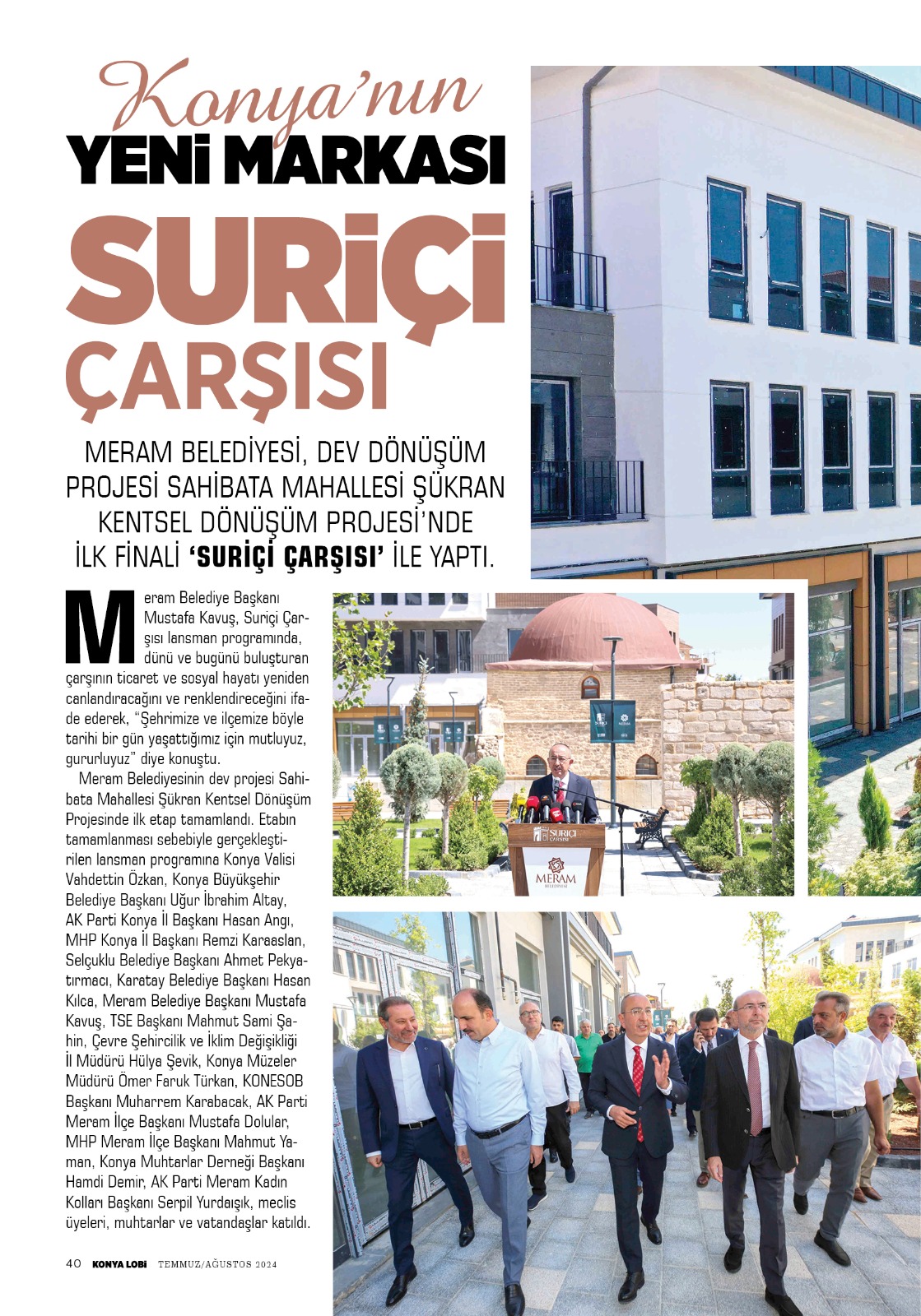 KONYA   LOBİ  DERGİSİ  AĞUSTOS 2024