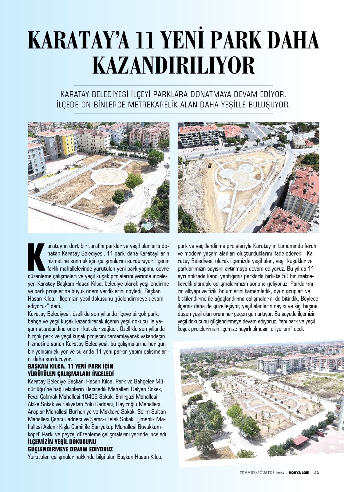KONYA   LOBİ  DERGİSİ  AĞUSTOS 2024