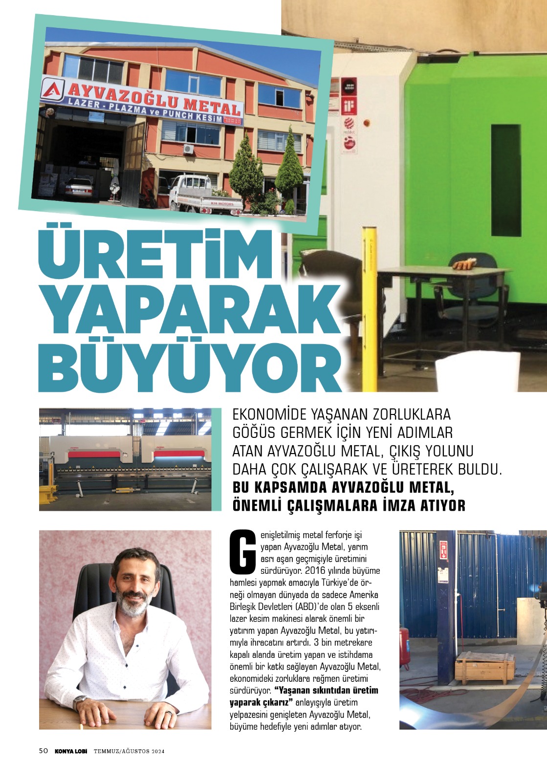 KONYA   LOBİ  DERGİSİ  AĞUSTOS 2024