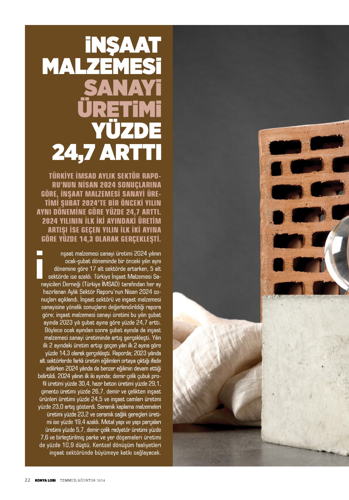 KONYA   LOBİ  DERGİSİ  AĞUSTOS 2024