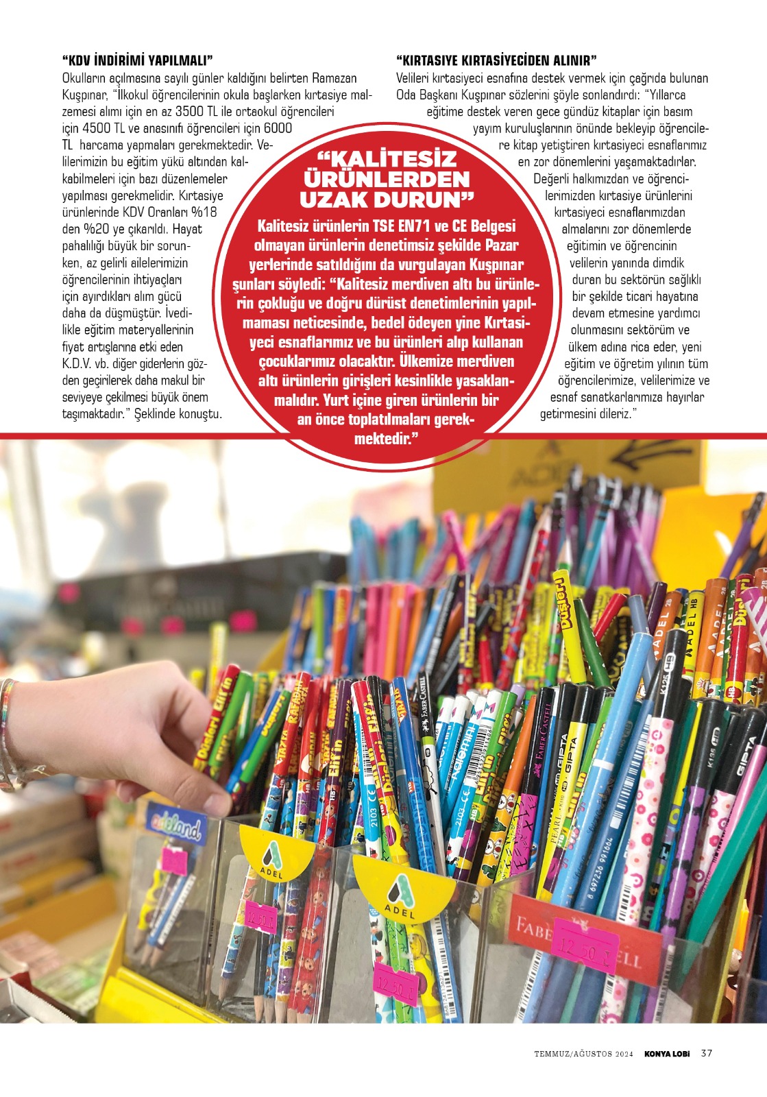 KONYA   LOBİ  DERGİSİ  AĞUSTOS 2024