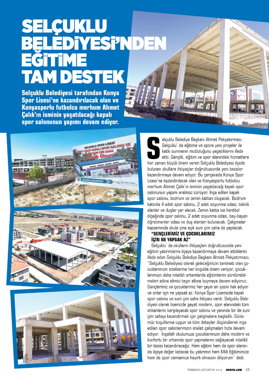 KONYA   LOBİ  DERGİSİ  AĞUSTOS 2024