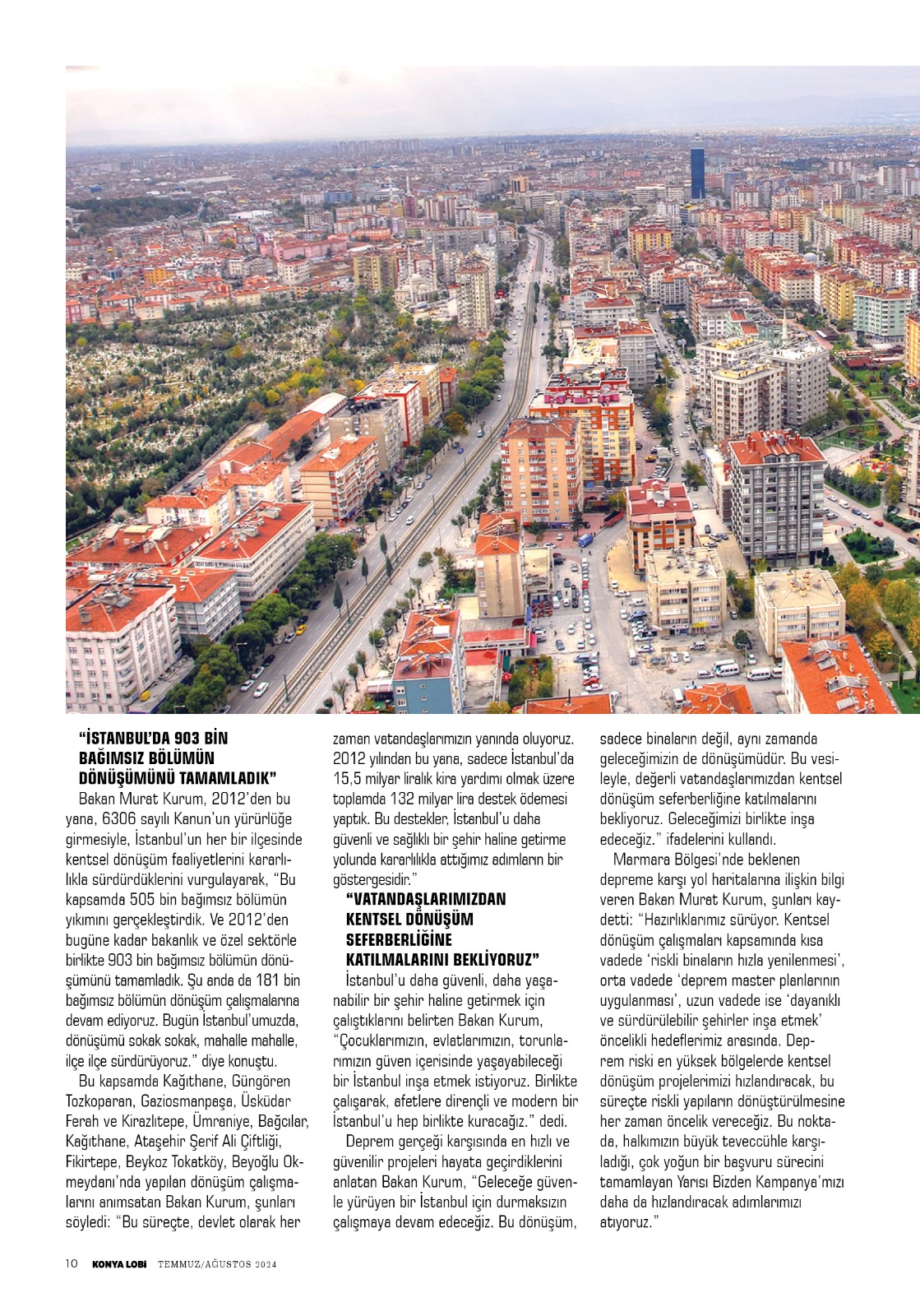 KONYA   LOBİ  DERGİSİ  AĞUSTOS 2024