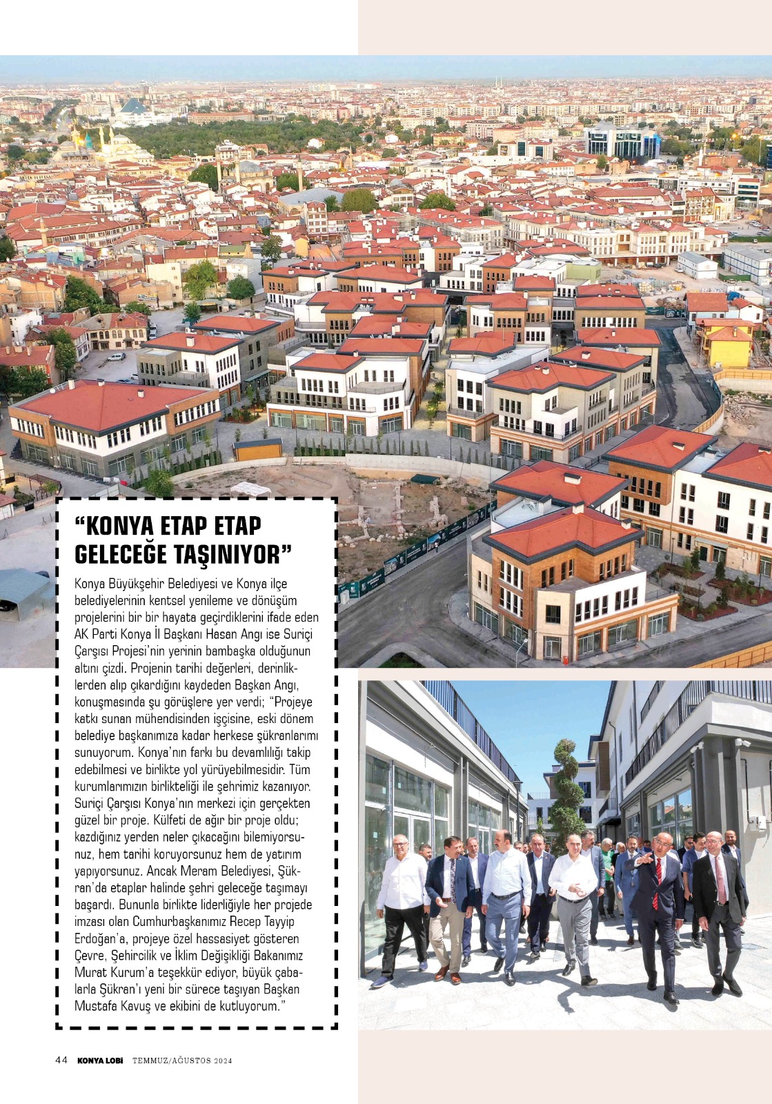 KONYA   LOBİ  DERGİSİ  AĞUSTOS 2024