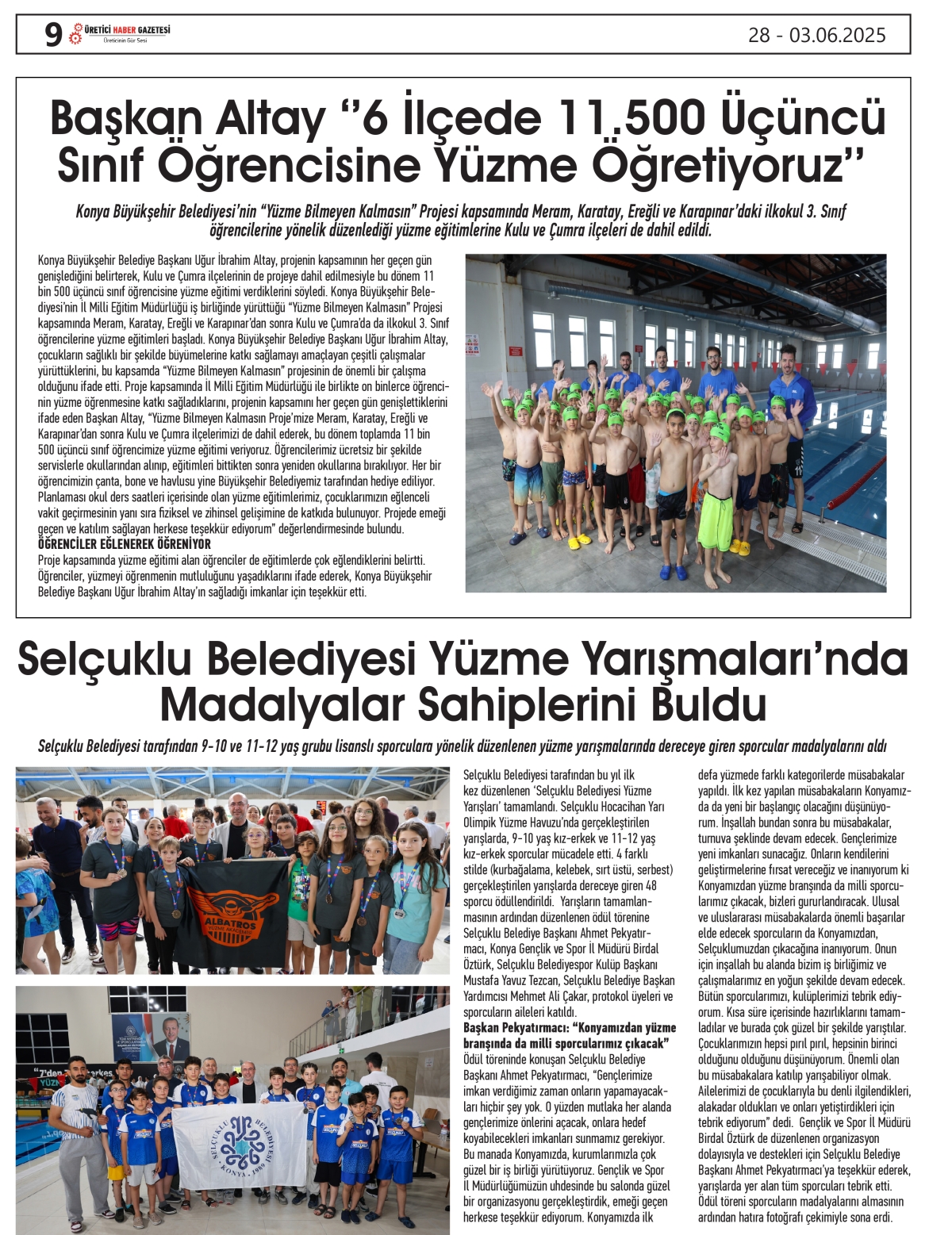 ÜRETİCİ   HABER  GAZETESİ   28.05.2025