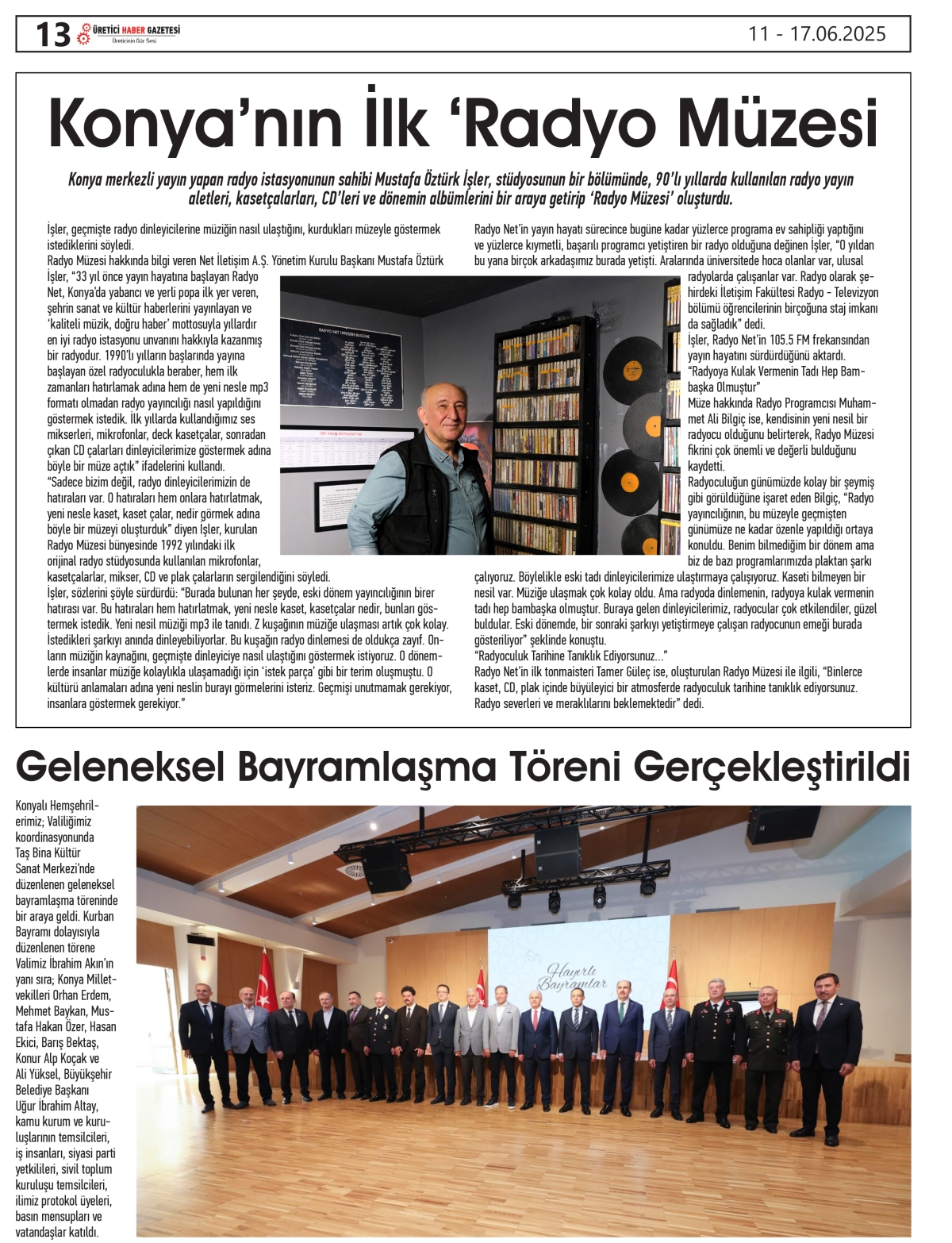 ÜRETİCİ HABER  GAZETESİ     11.06.2025