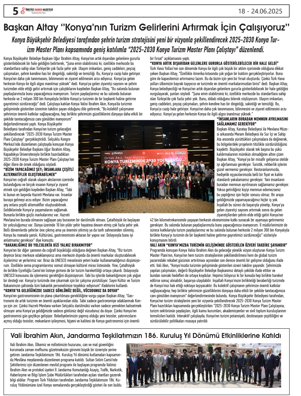 ÜRETİCİ  HABER  GAZETESİ   18.06.2025