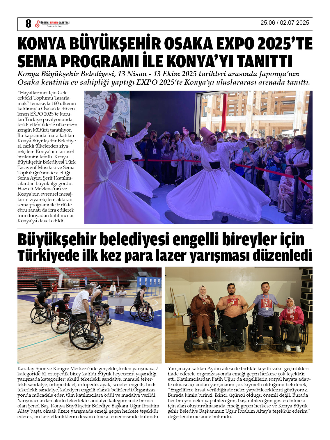ÜRETİCİ HABER GAZETESİ   25.06.2025