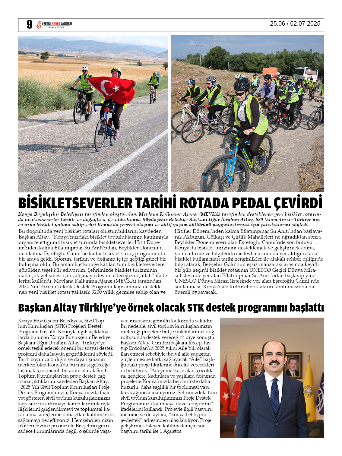 ÜRETİCİ HABER GAZETESİ   25.06.2025
