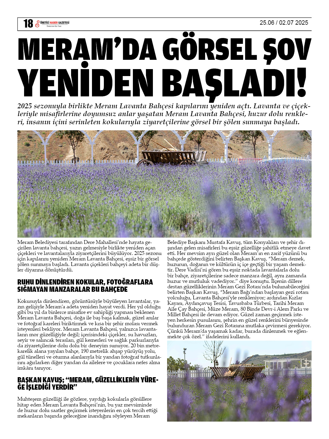 ÜRETİCİ HABER GAZETESİ   25.06.2025