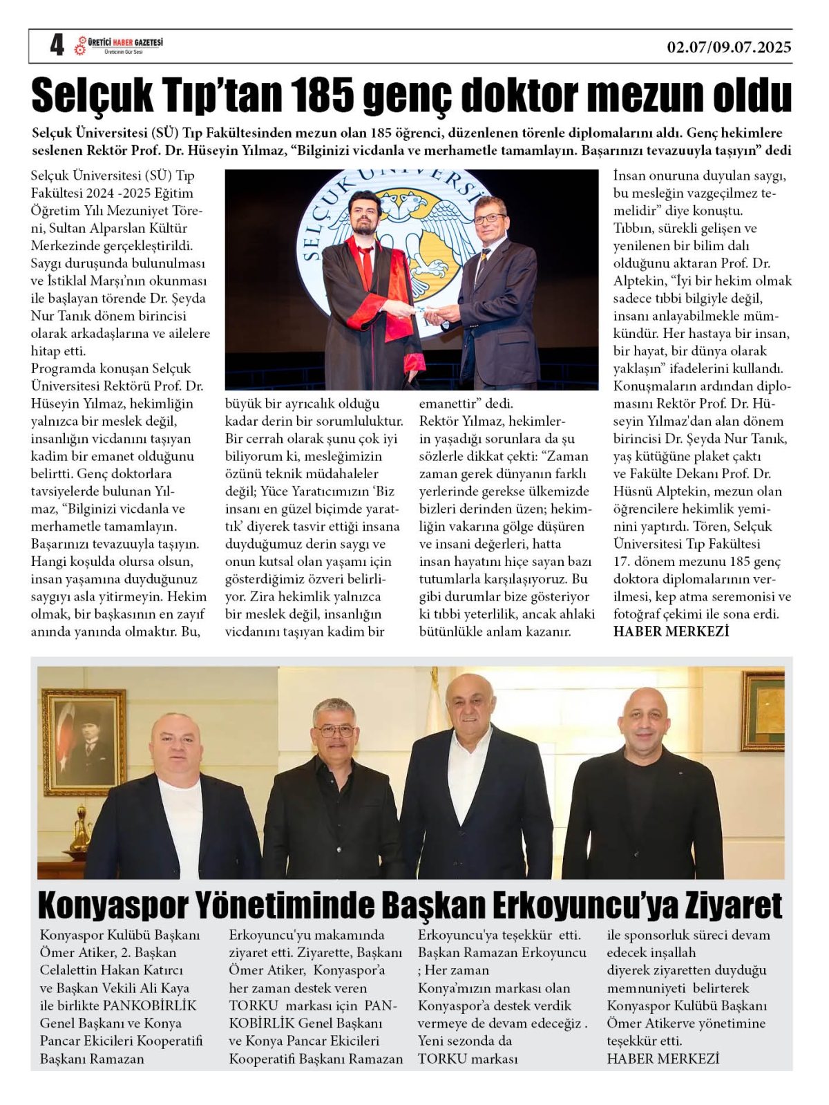 ÜRETİCİ  HABER  GAZETESİ  02.07.2025