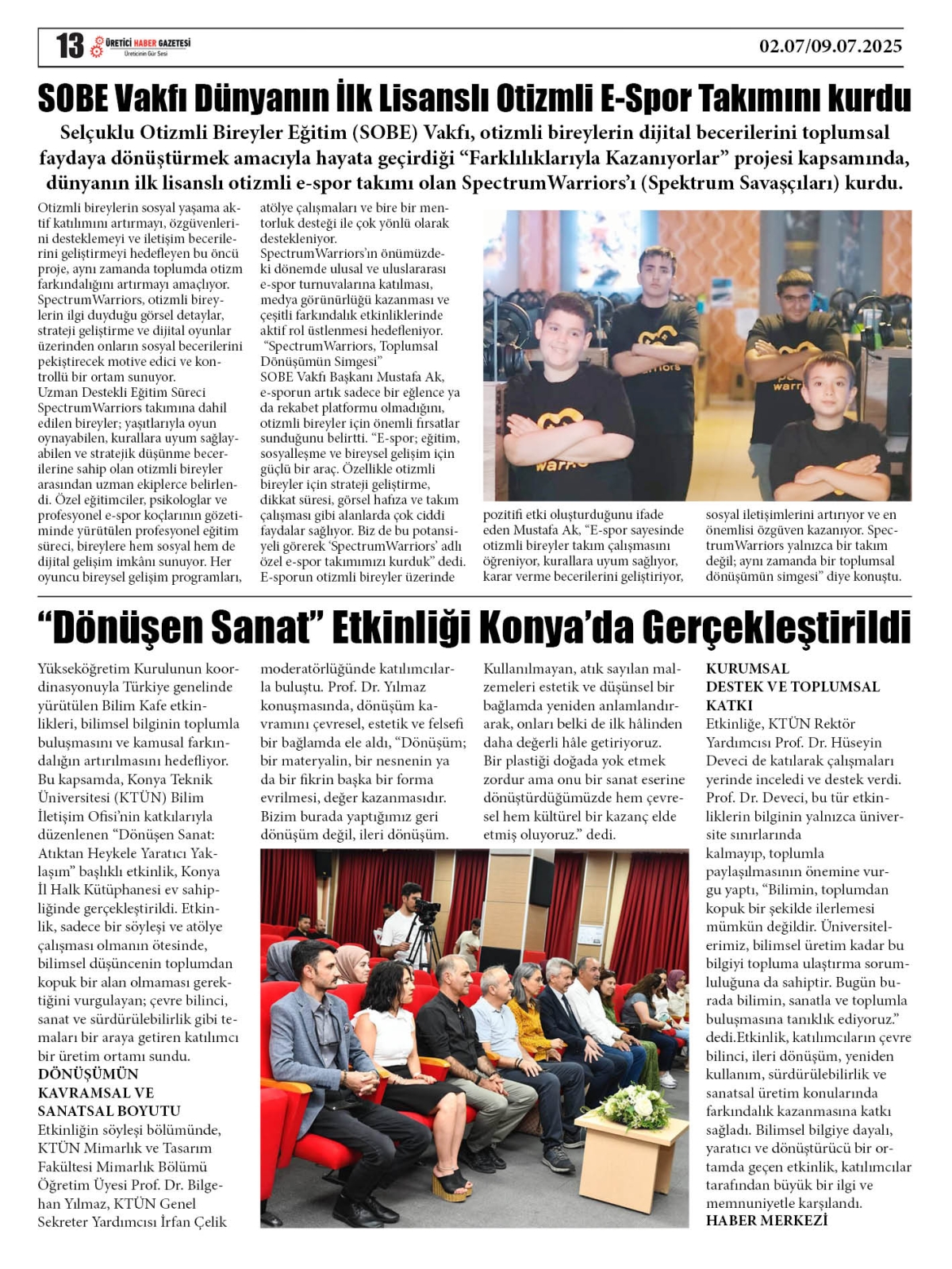 ÜRETİCİ  HABER  GAZETESİ  02.07.2025