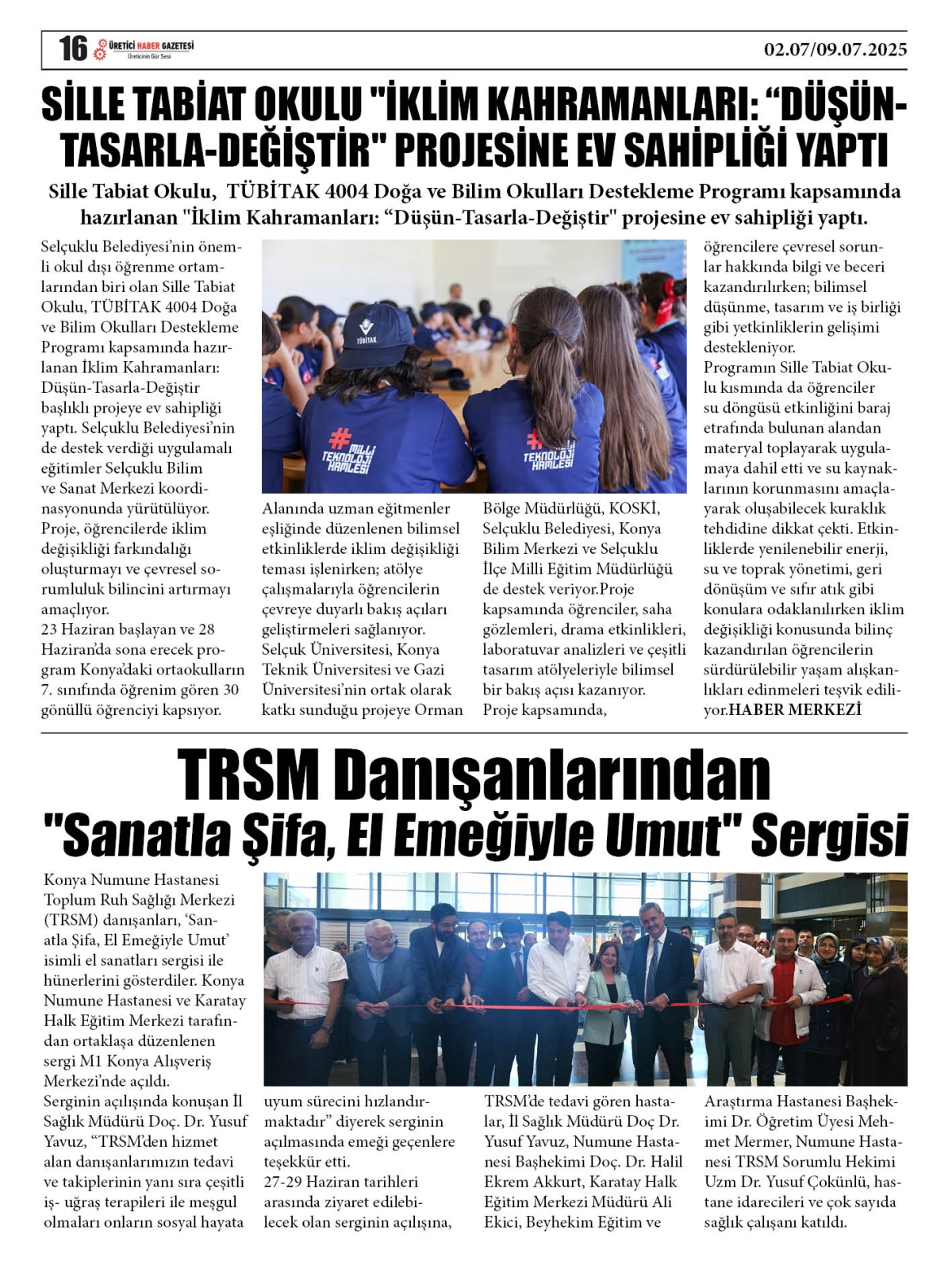 ÜRETİCİ  HABER  GAZETESİ  02.07.2025