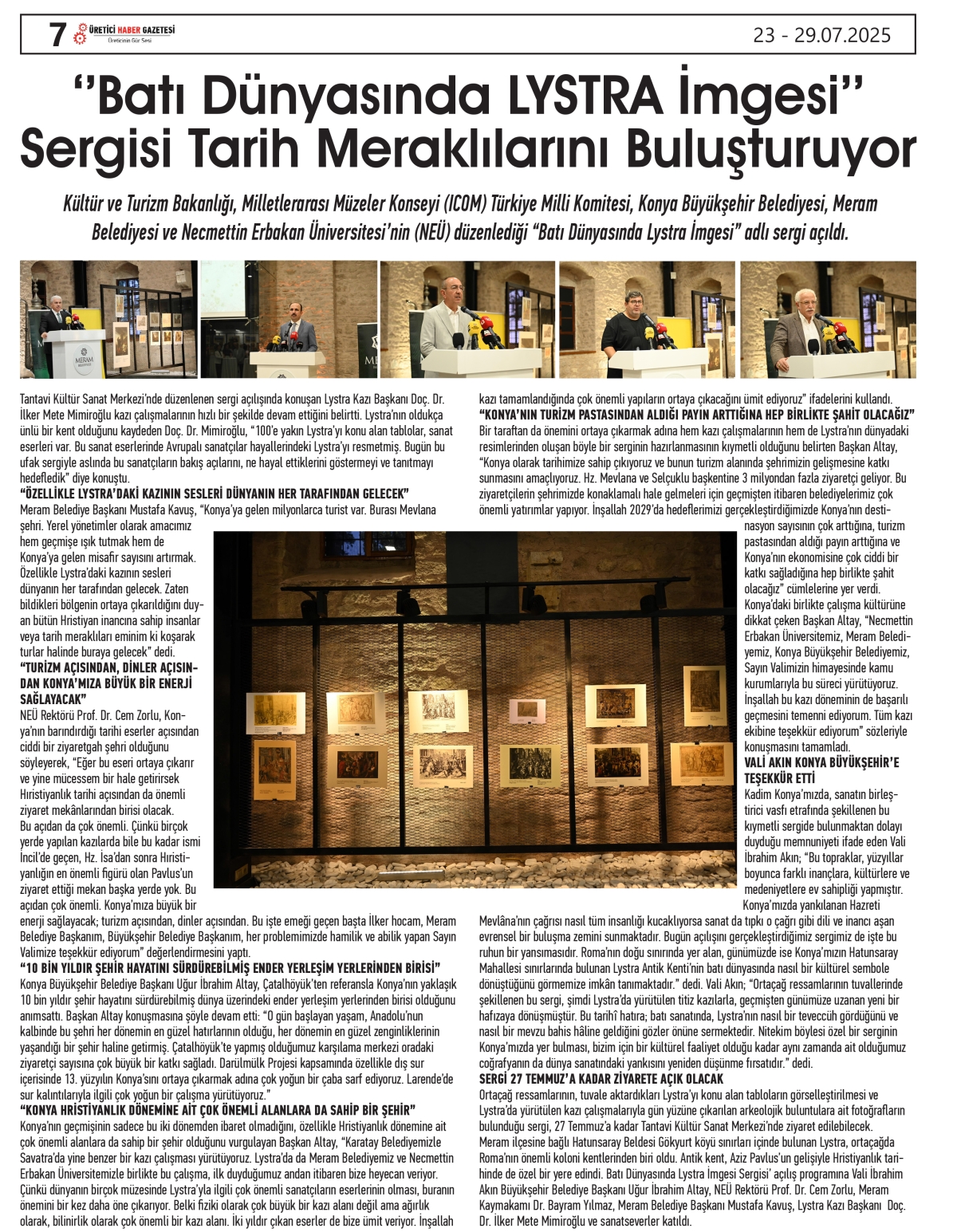 ÜRETİCİ  HABER  GAZETESİ     23.07.2025