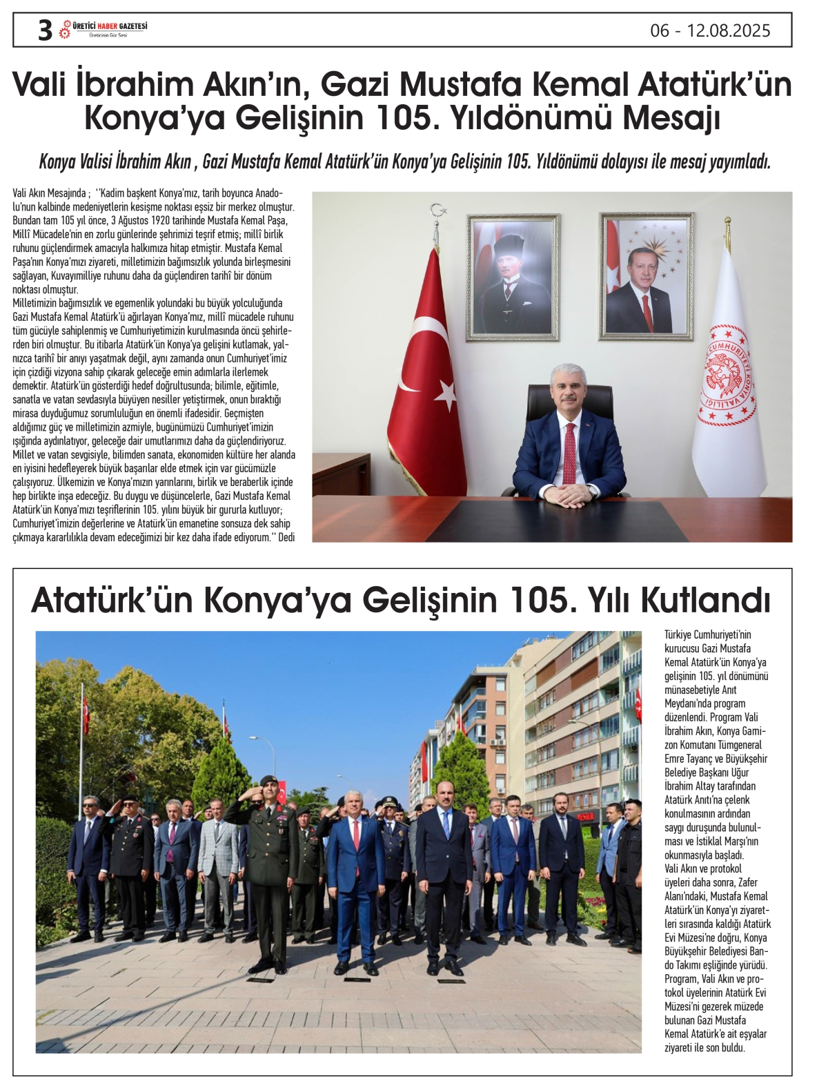 ÜRETİCİ HABER GAZETESİ   06.08.2025