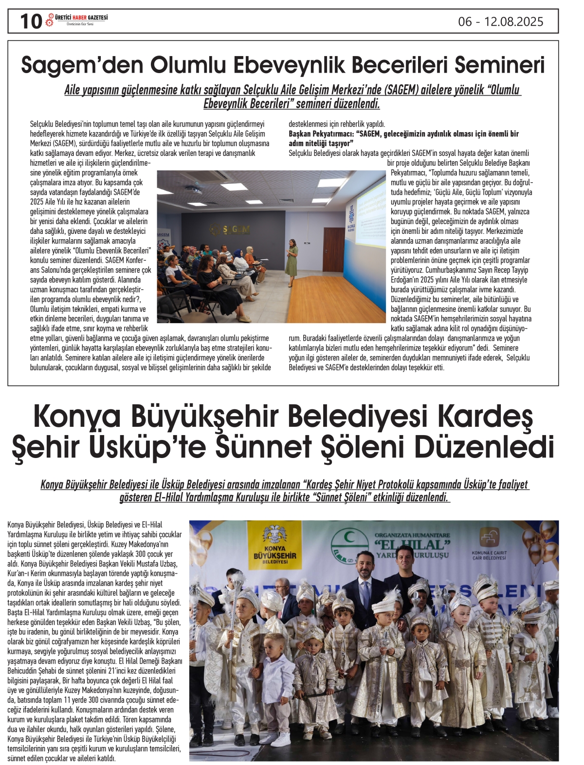 ÜRETİCİ HABER GAZETESİ   06.08.2025
