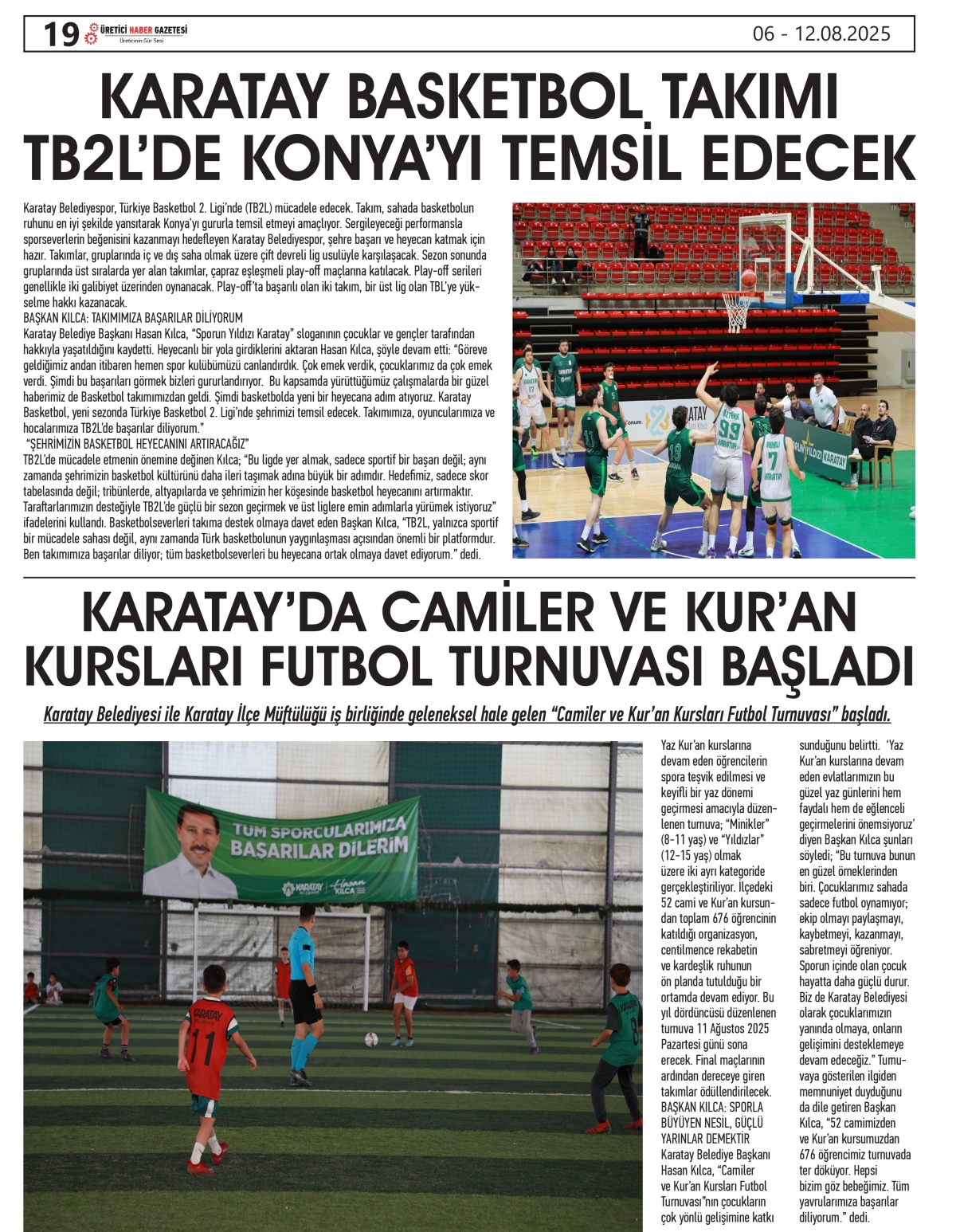 ÜRETİCİ HABER GAZETESİ   06.08.2025