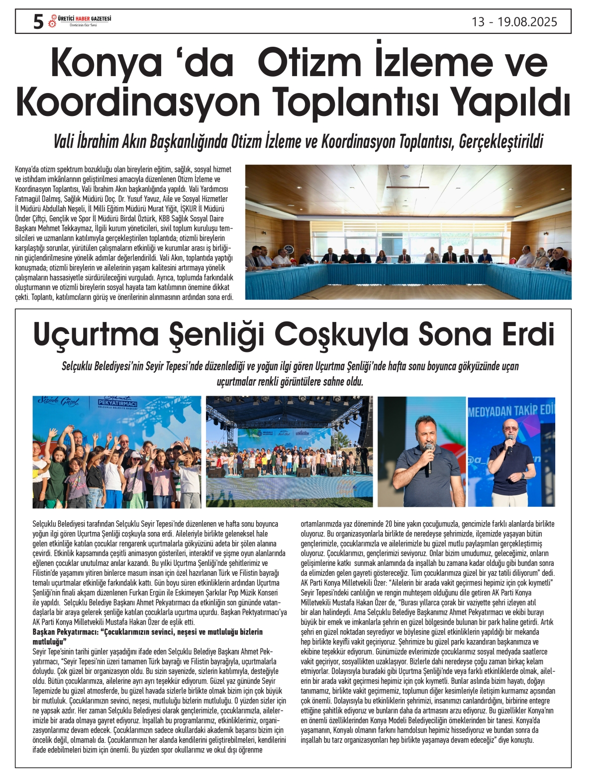 ÜRETİCİ  HABER  GAZETSİ   13.08.2025
