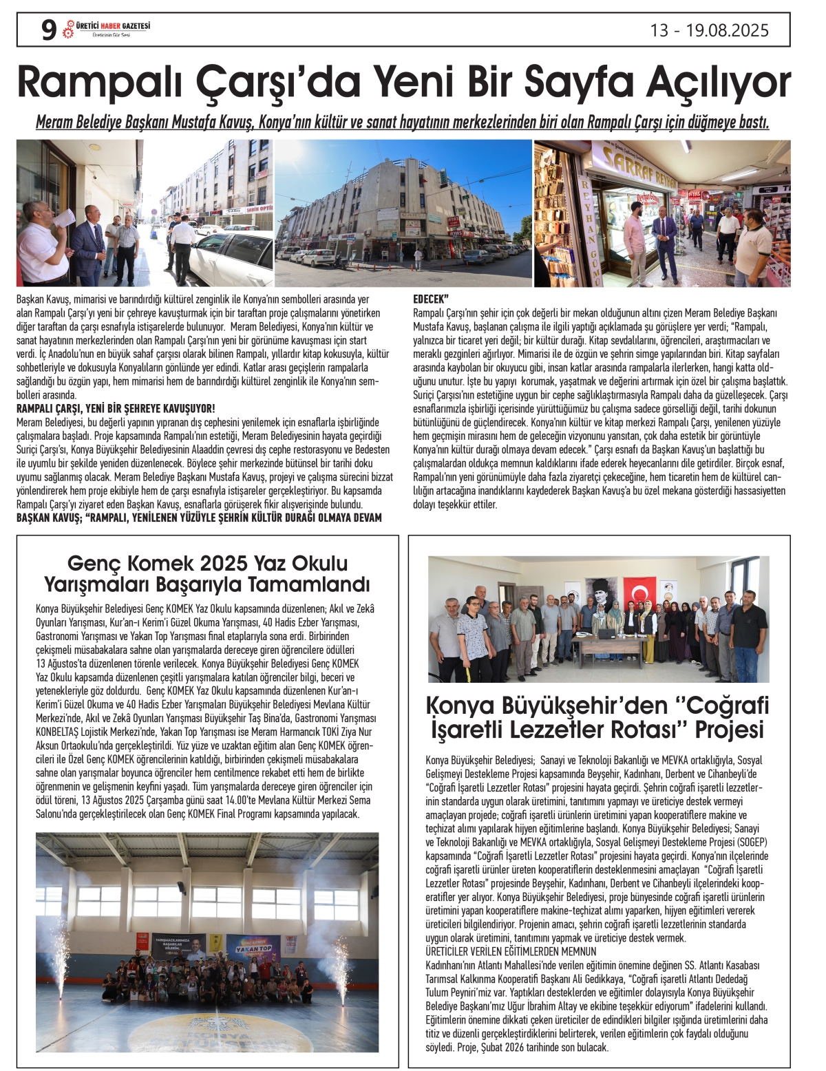 ÜRETİCİ  HABER  GAZETSİ   13.08.2025