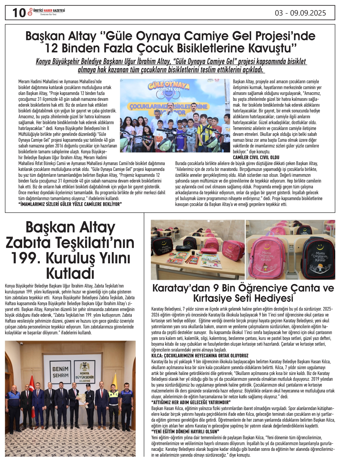 ÜRETİCİ  HABER  GAZETESİ  02.09.2025