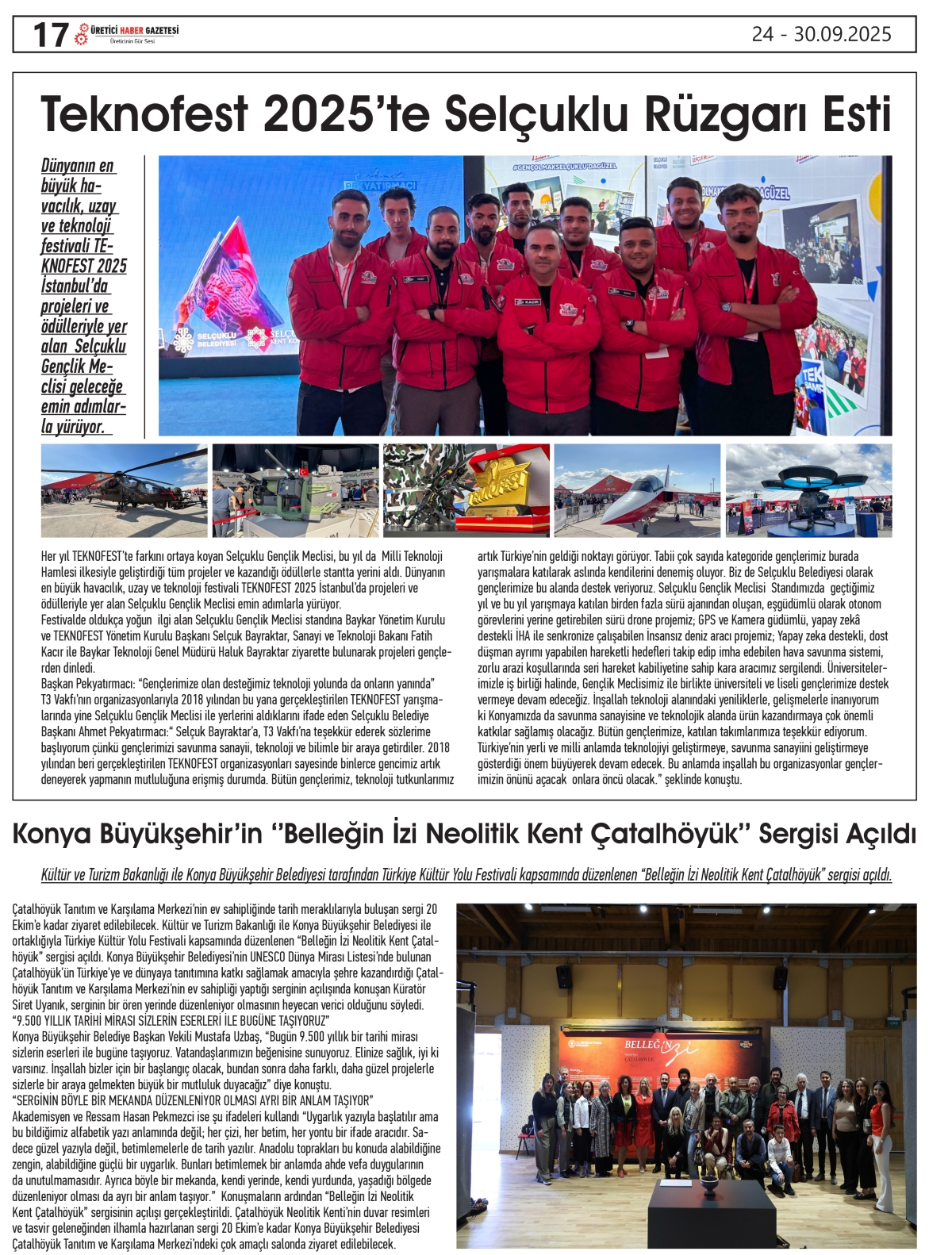 ÜRETİCİ  HABER GAZETESİ  24.09.2025