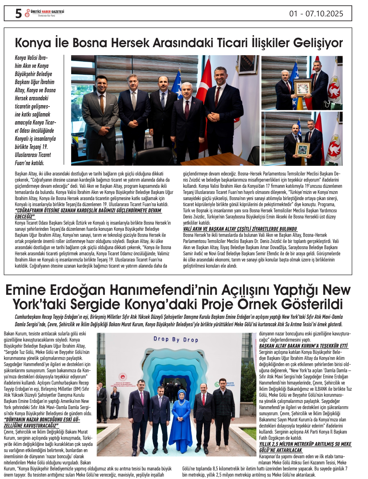 ÜRETİCİ HABER GAZETESİ  01.10.2025