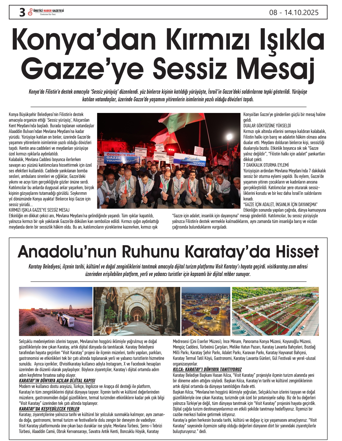 ÜRETİCİ  HABER  GAZTESİ  08.10.2025