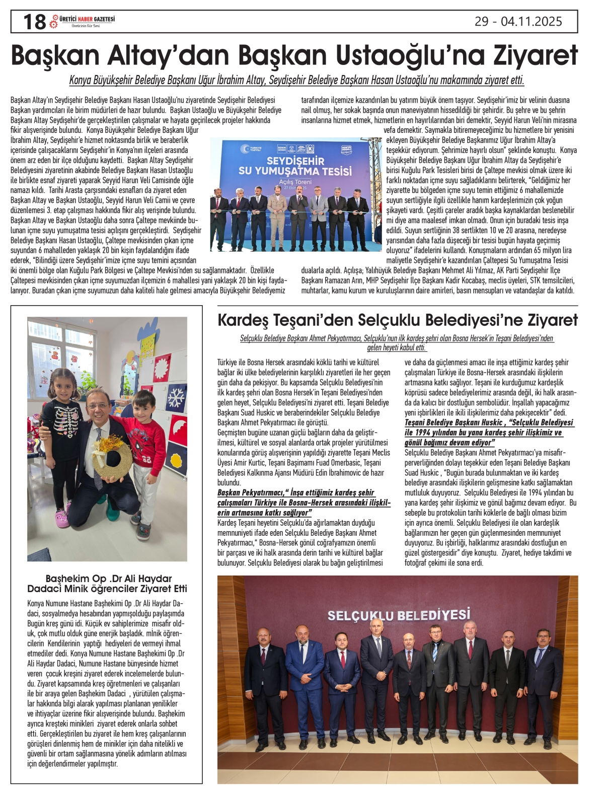 ÜRETİCİ  HABER  GAZETESİ   29.10.2025