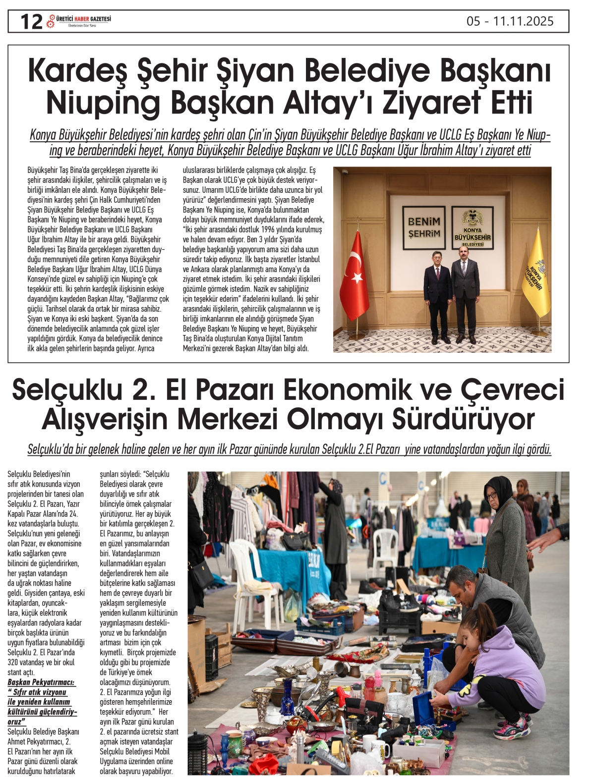 ÜRETİCİ HABER  GAZETESİ   05.11.2025