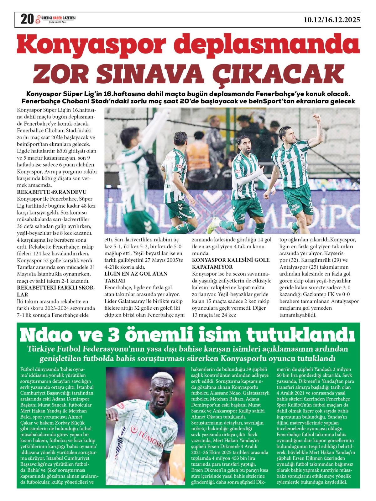 ÜRETİCİ  HABER  GAZETESİ  10.12.2025