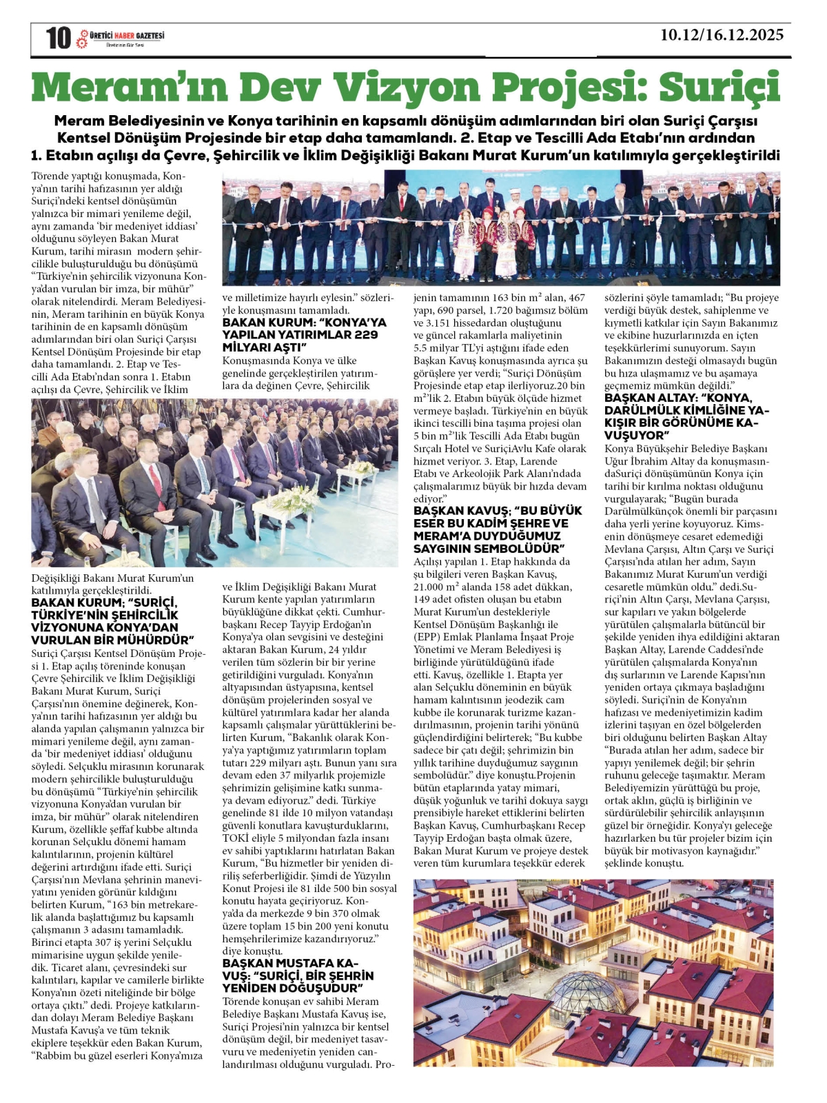 ÜRETİCİ  HABER  GAZETESİ  10.12.2025