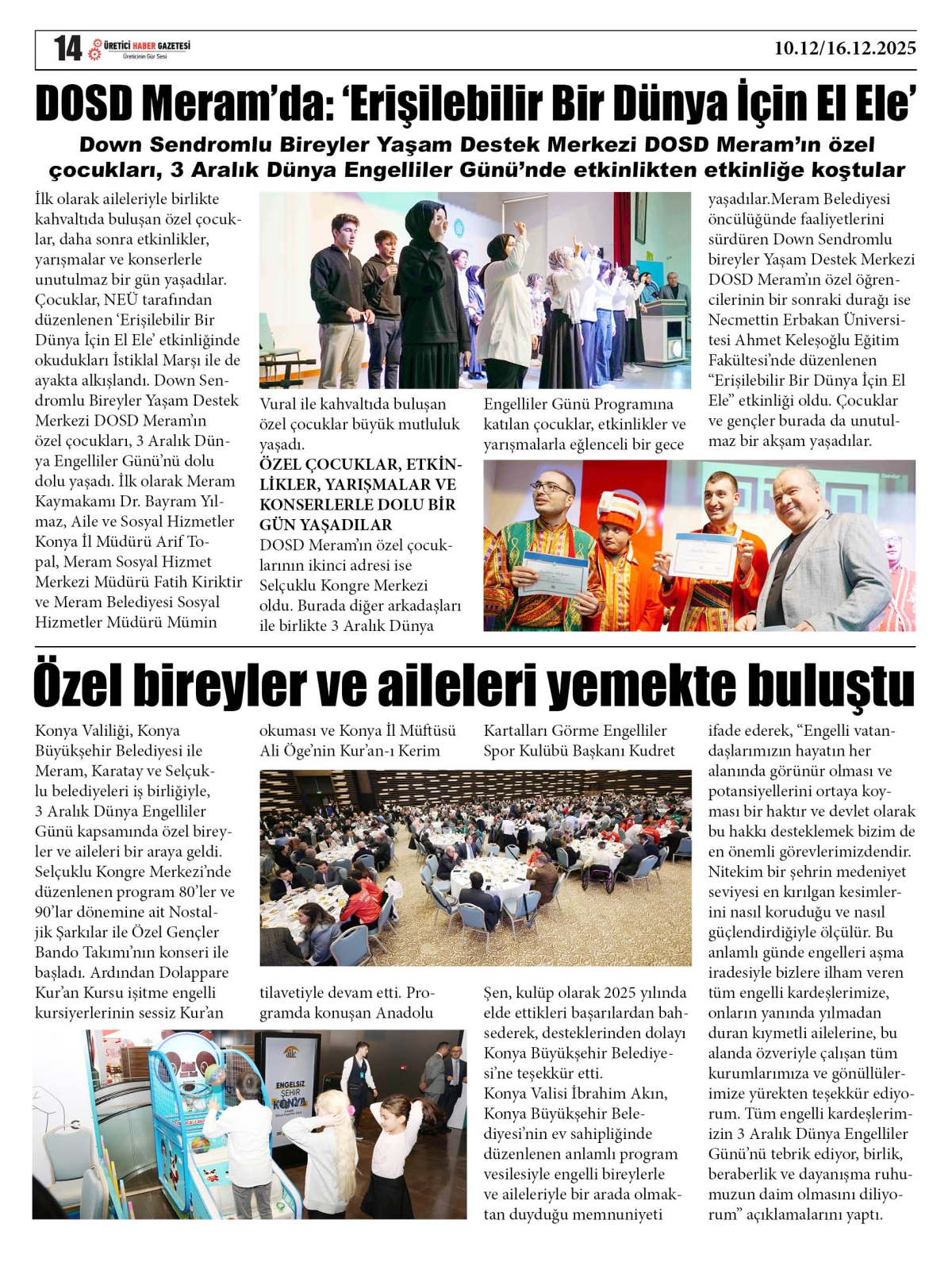 ÜRETİCİ  HABER  GAZETESİ  10.12.2025