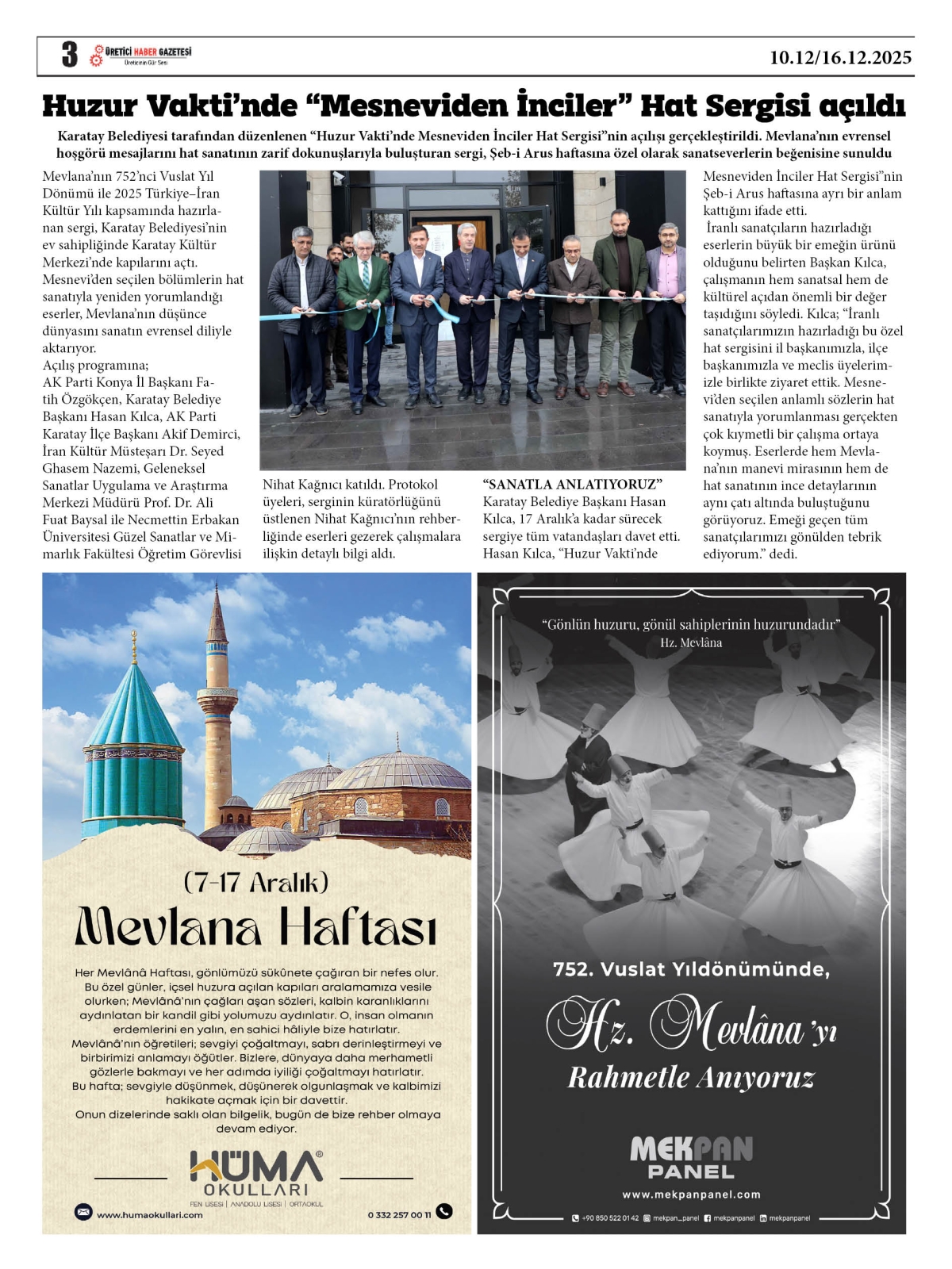 ÜRETİCİ  HABER  GAZETESİ  10.12.2025