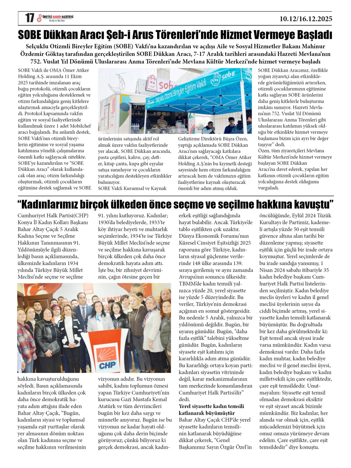 ÜRETİCİ  HABER  GAZETESİ  10.12.2025