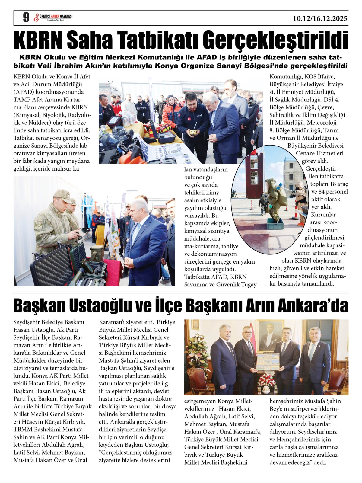 ÜRETİCİ  HABER  GAZETESİ  10.12.2025