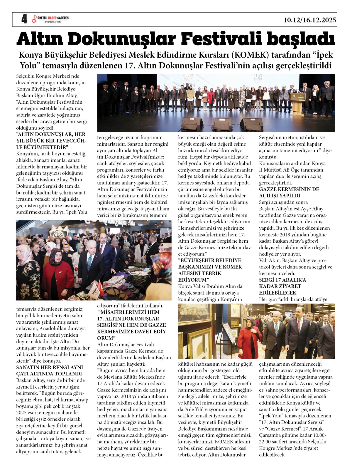 ÜRETİCİ  HABER  GAZETESİ  10.12.2025