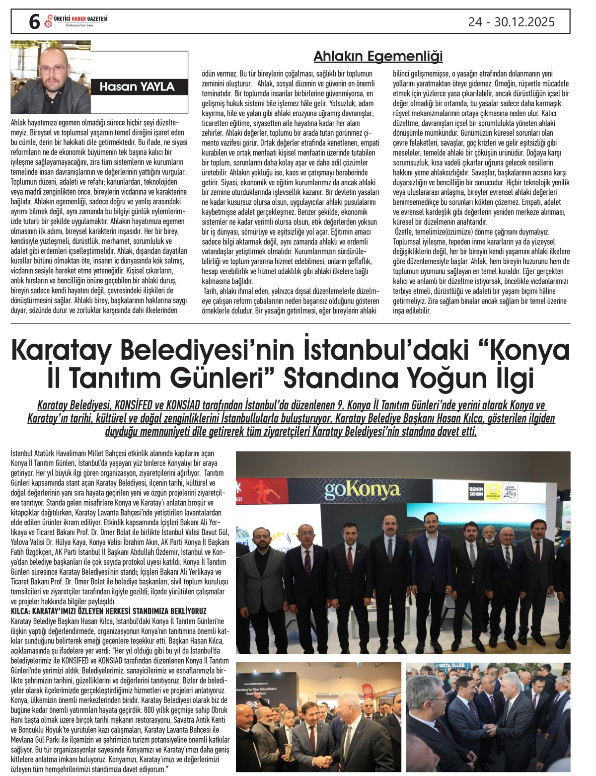ÜRETİCİ HABER GAZETESİ  24.12.2025