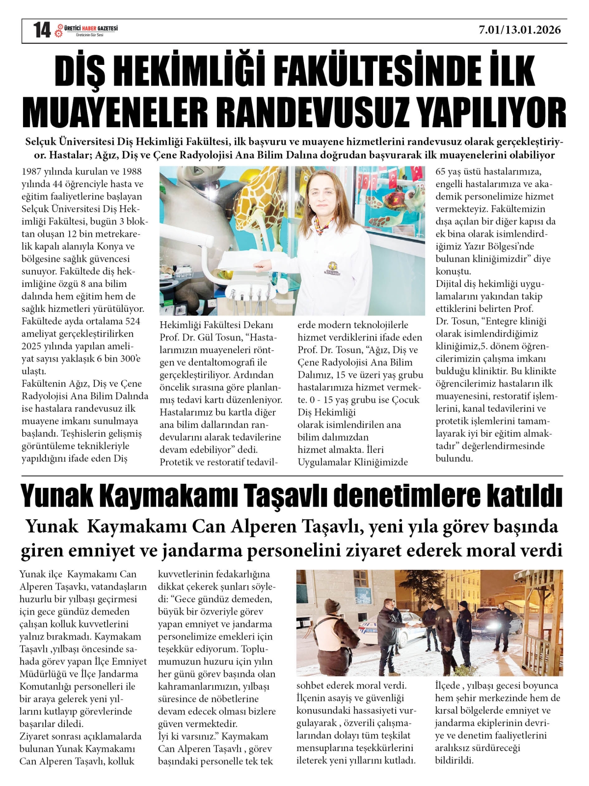 ÜRETİCİ  HABER  GAZETESİ  07.01.2026
