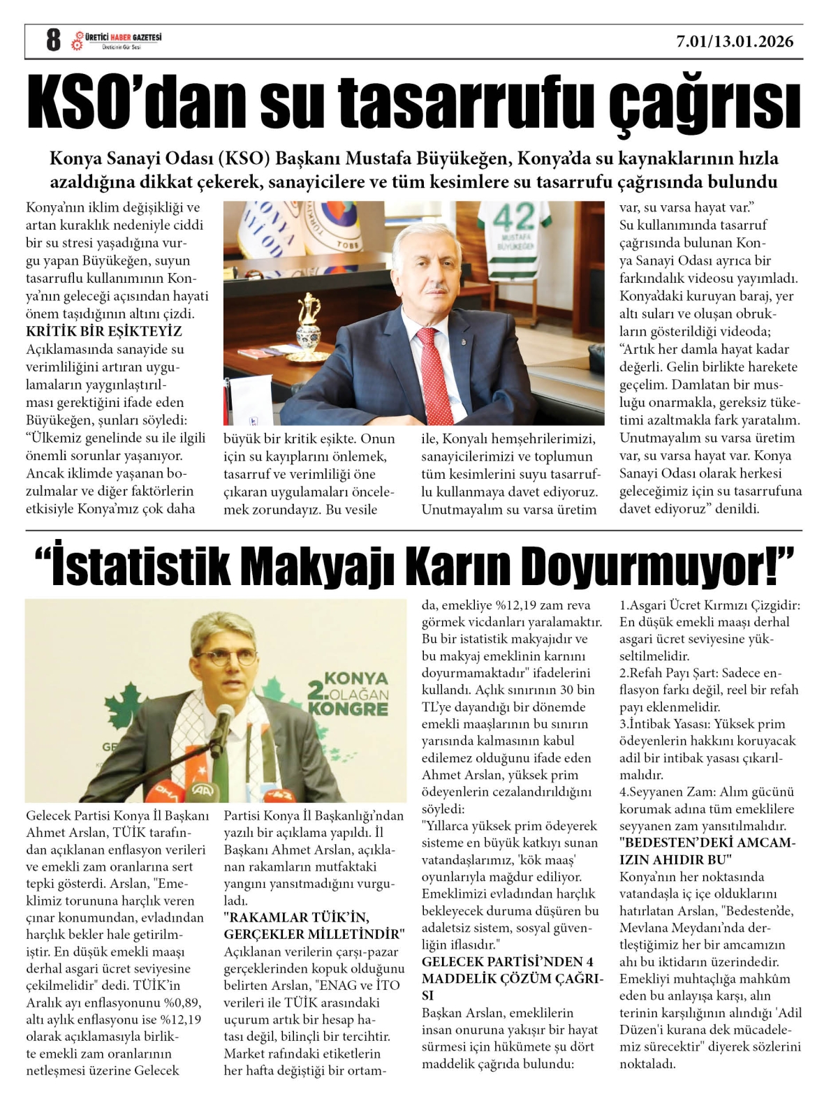 ÜRETİCİ  HABER  GAZETESİ  07.01.2026