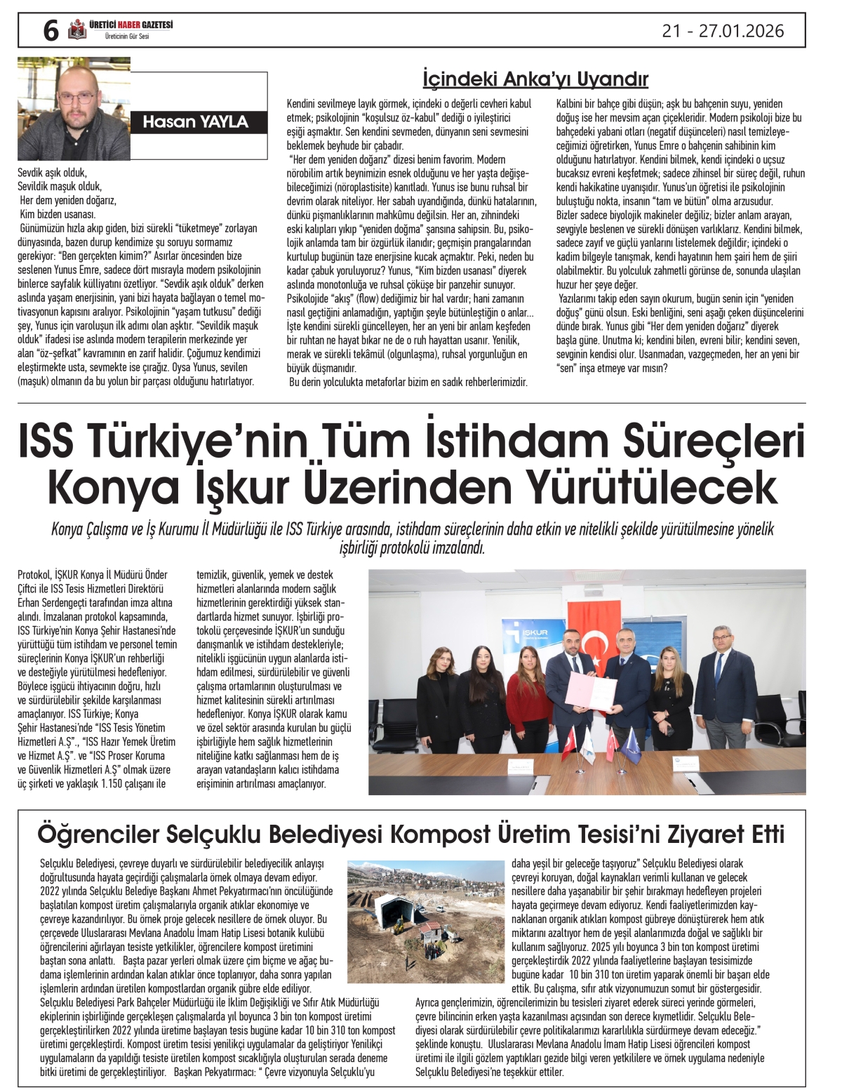 ÜRETİCİ  HABER  GAZETESİ  21.01.2026