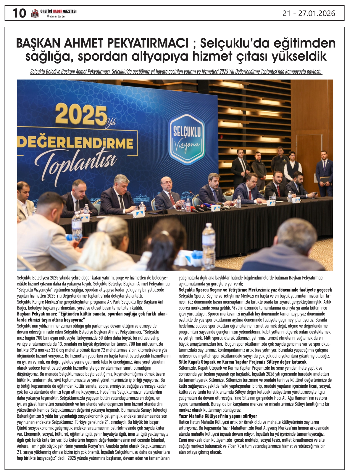 ÜRETİCİ  HABER  GAZETESİ  21.01.2026