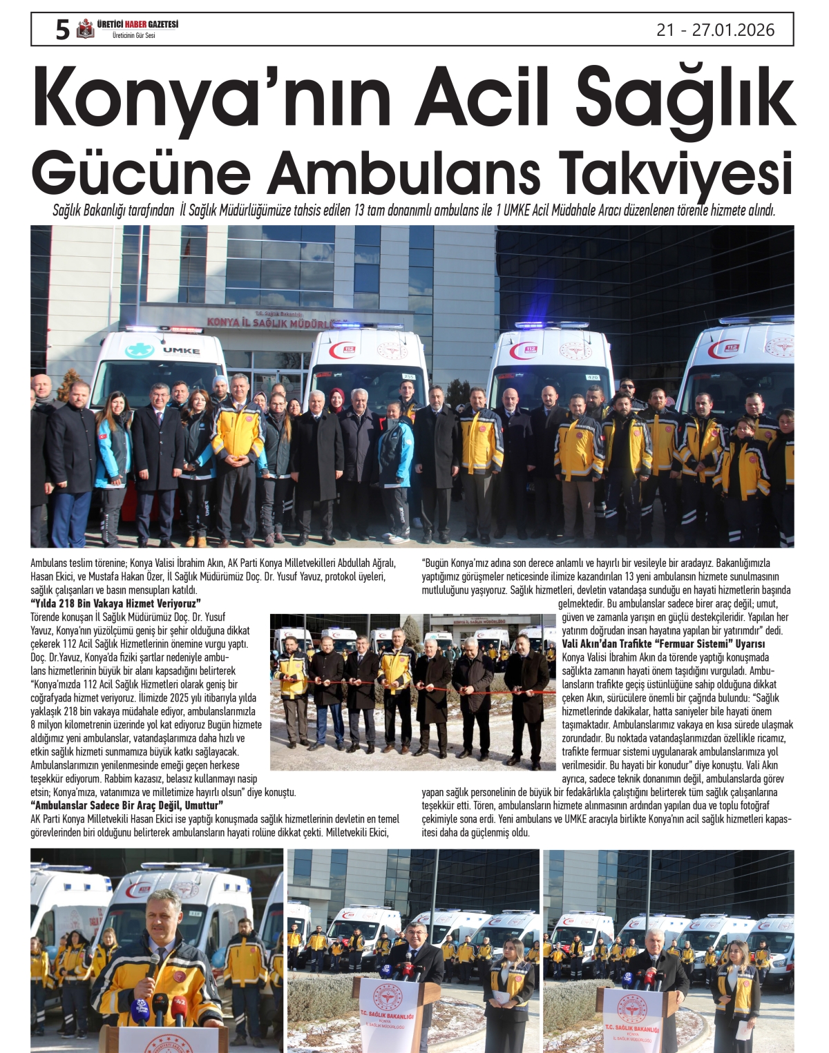 ÜRETİCİ  HABER  GAZETESİ  21.01.2026