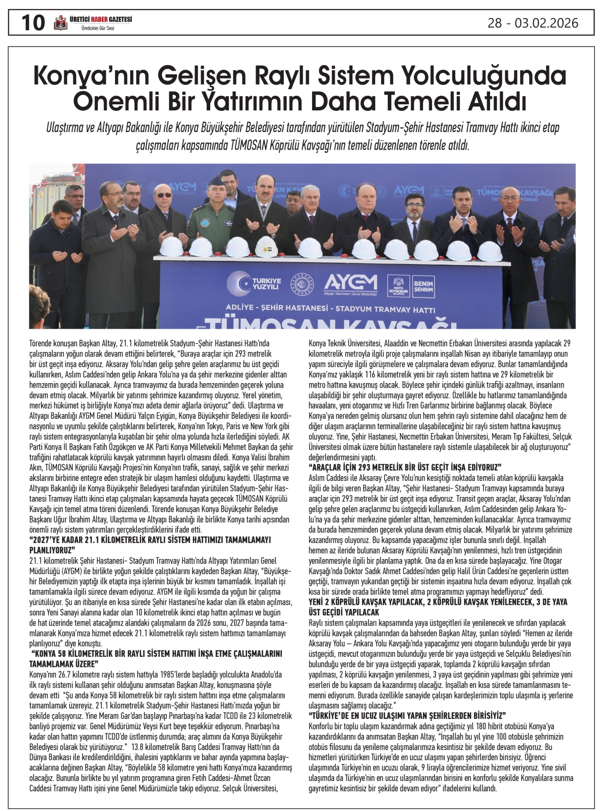 ÜRETİCİ  HABER  GAZETESİ  28.01.2026